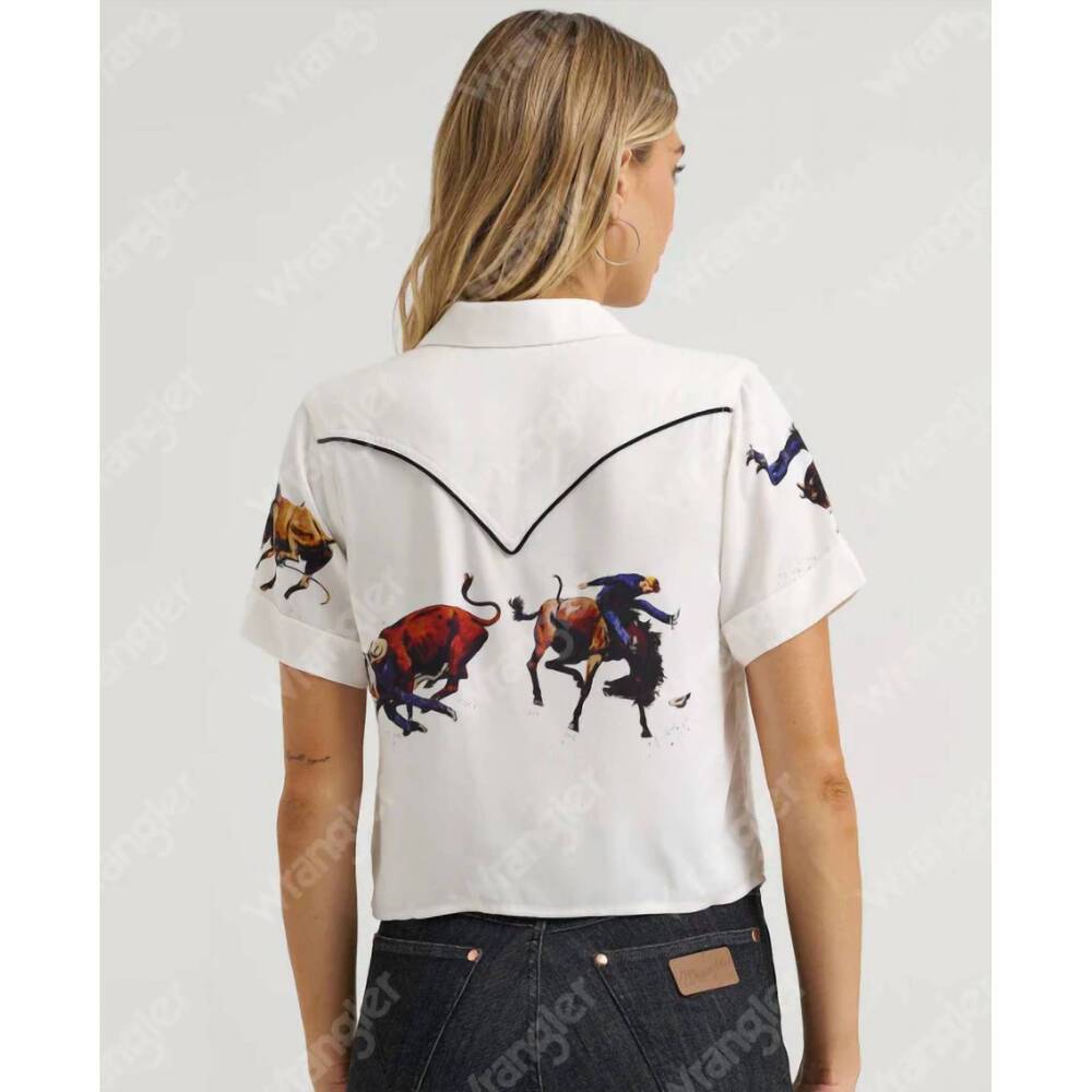 NEW WRANGLER camp shirt in white - Picture 6 of 6